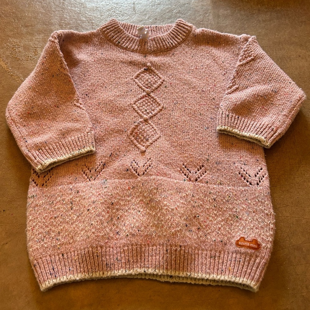 Cozy Pink Knit Sweater for Kids